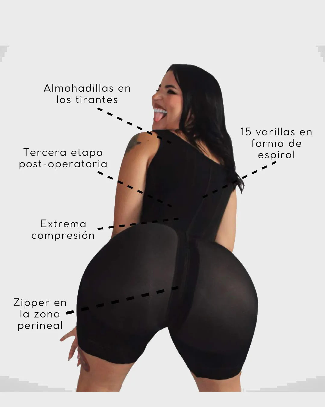 Curvalu Stage 3 Faja Modelador Corpo Alta Compressão Tummy Control